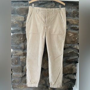 Banana Republic corduroy joggers. Women’s size 8. Tan.  New!